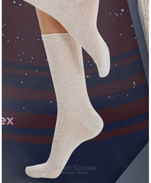 Женские носки с люрексом Giulia WS4 Lurex Rib 001